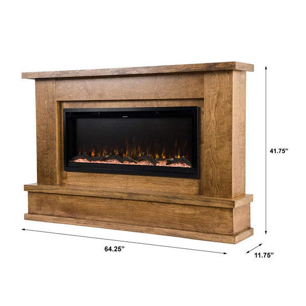 Modern Ember Patton Smart Electric Fireplace Mantel Package In Provinc Mantels Direct