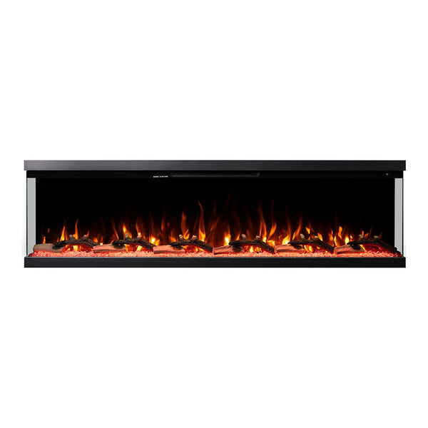 Modern Ember Skyline 72 In Multi Sided Smart Electric Fireplace Mantels Direct