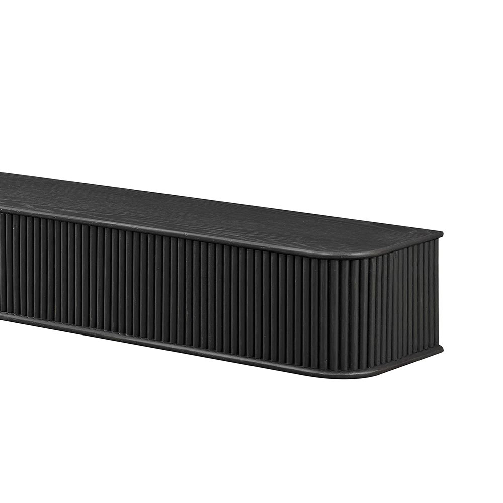 Alfama 60-in Reed Mantel Shelf Sable Stain