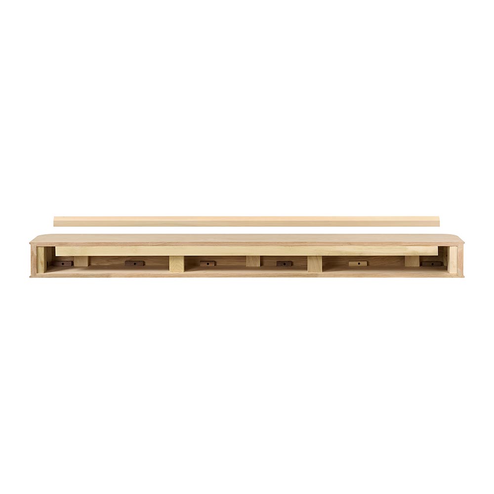 Alfama 60-in Reed Mantel Shelf Back View
