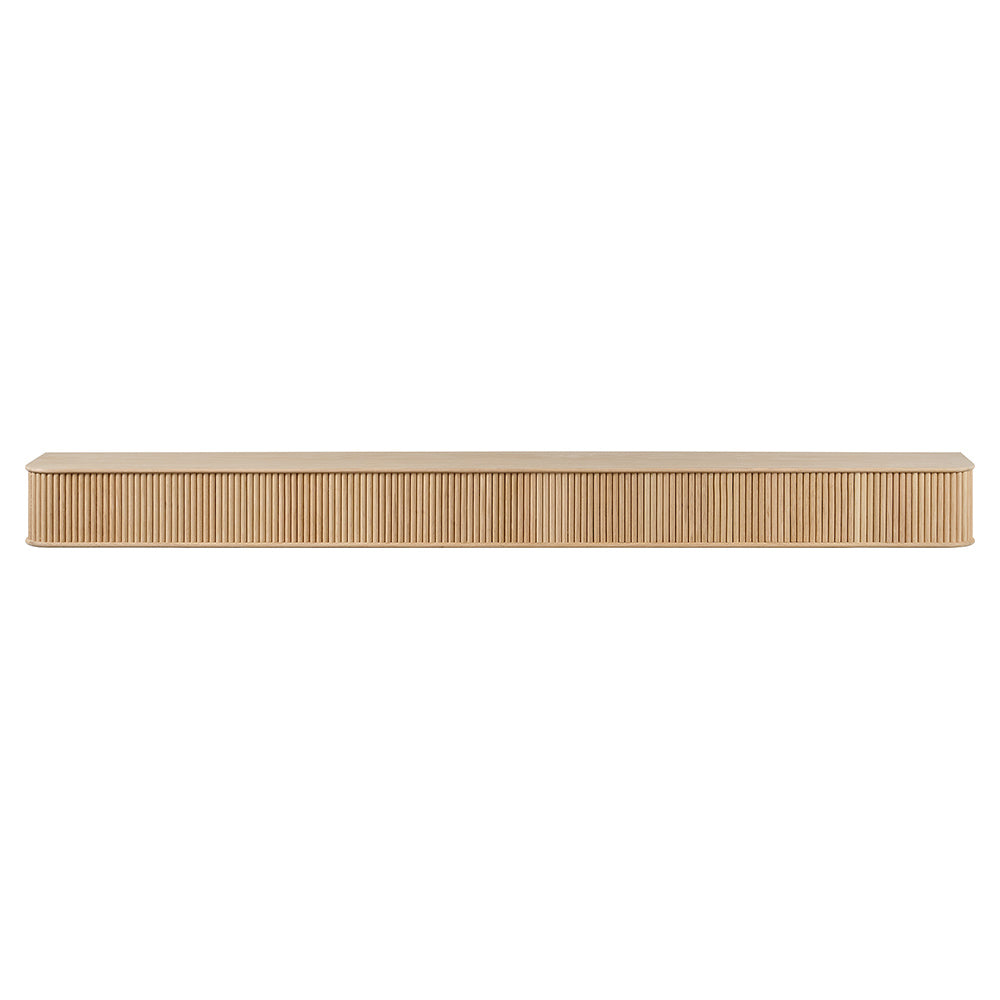 Alfama 60-in Reed Mantel Shelf Unfinished