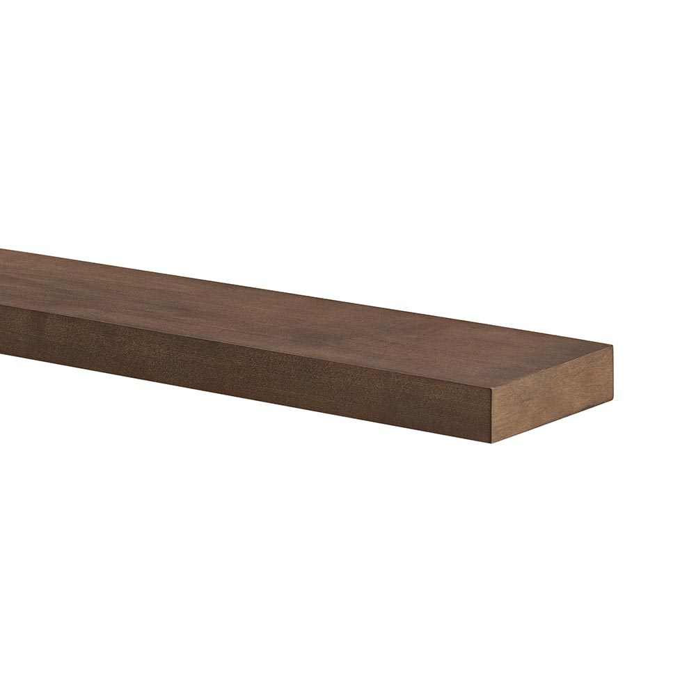 Alma 48-in Maple Floating Shelf - Umber Stain