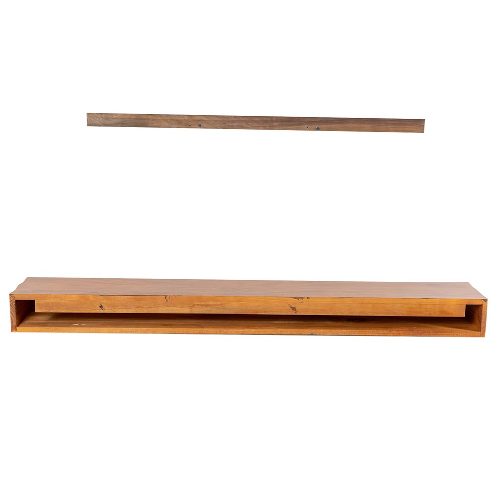 Breckenridge Wood Mantel Shelf - Back w/ Mounting Board