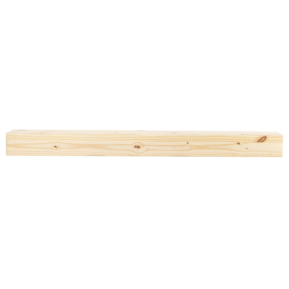 Breckenridge Wood Mantel Shelf in Unfinished