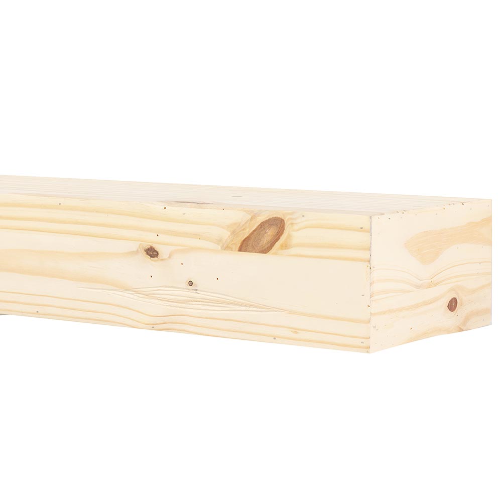 Breckenridge Wood Mantel Shelf in Unfinished
