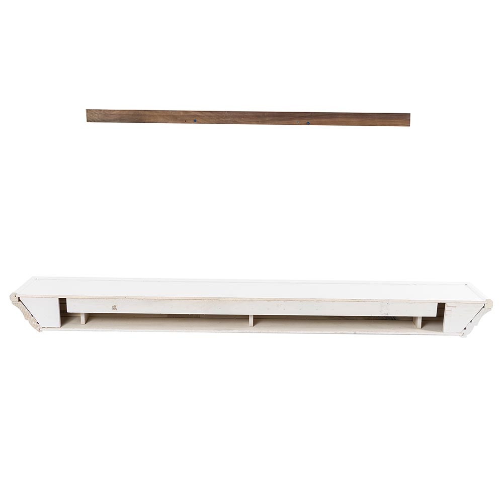 Colton Wood Mantel Shelf - Back w/ Mounting Board
