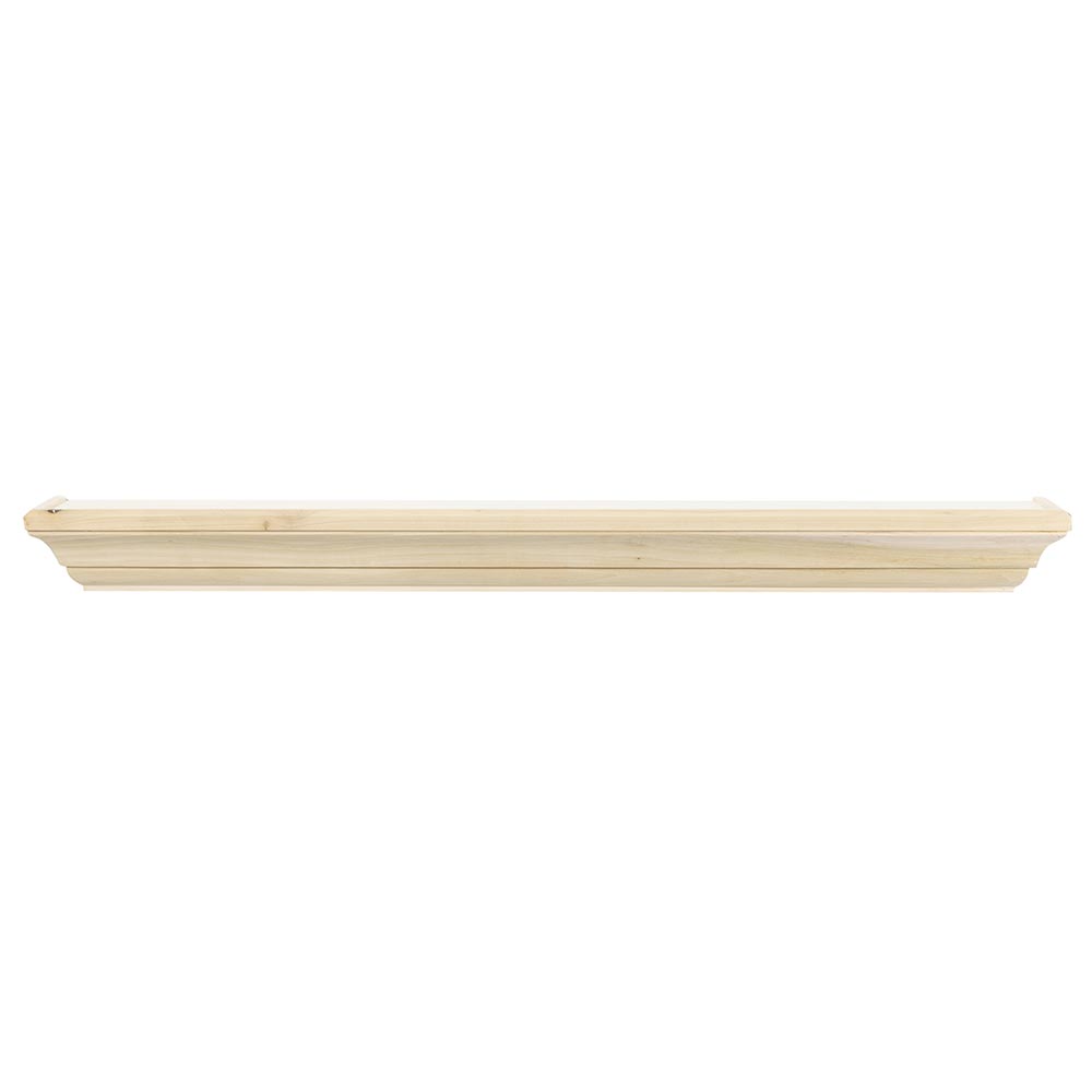 Colton Wood Mantel Shelf in Unfinished