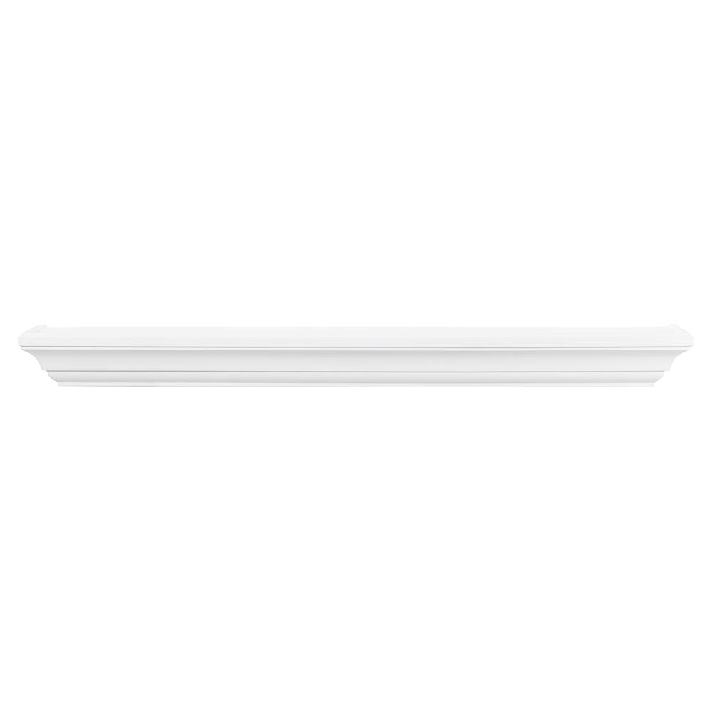 Colton Wood Mantel Shelf in White Paint