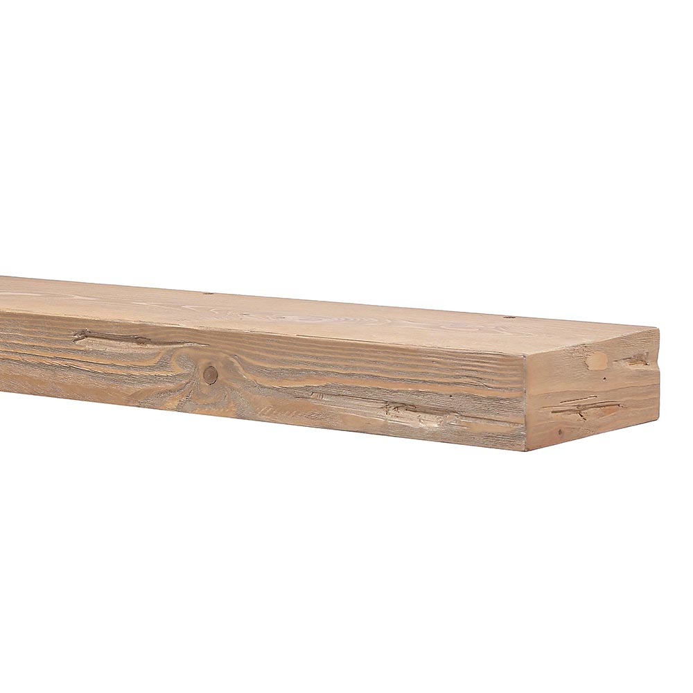 Dakota 3-in Wood Mantel Shelf in Blonde Stain