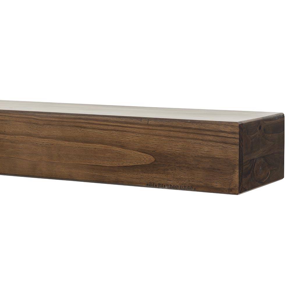 Dakota Wood Mantel Shelf in Mocha Stain