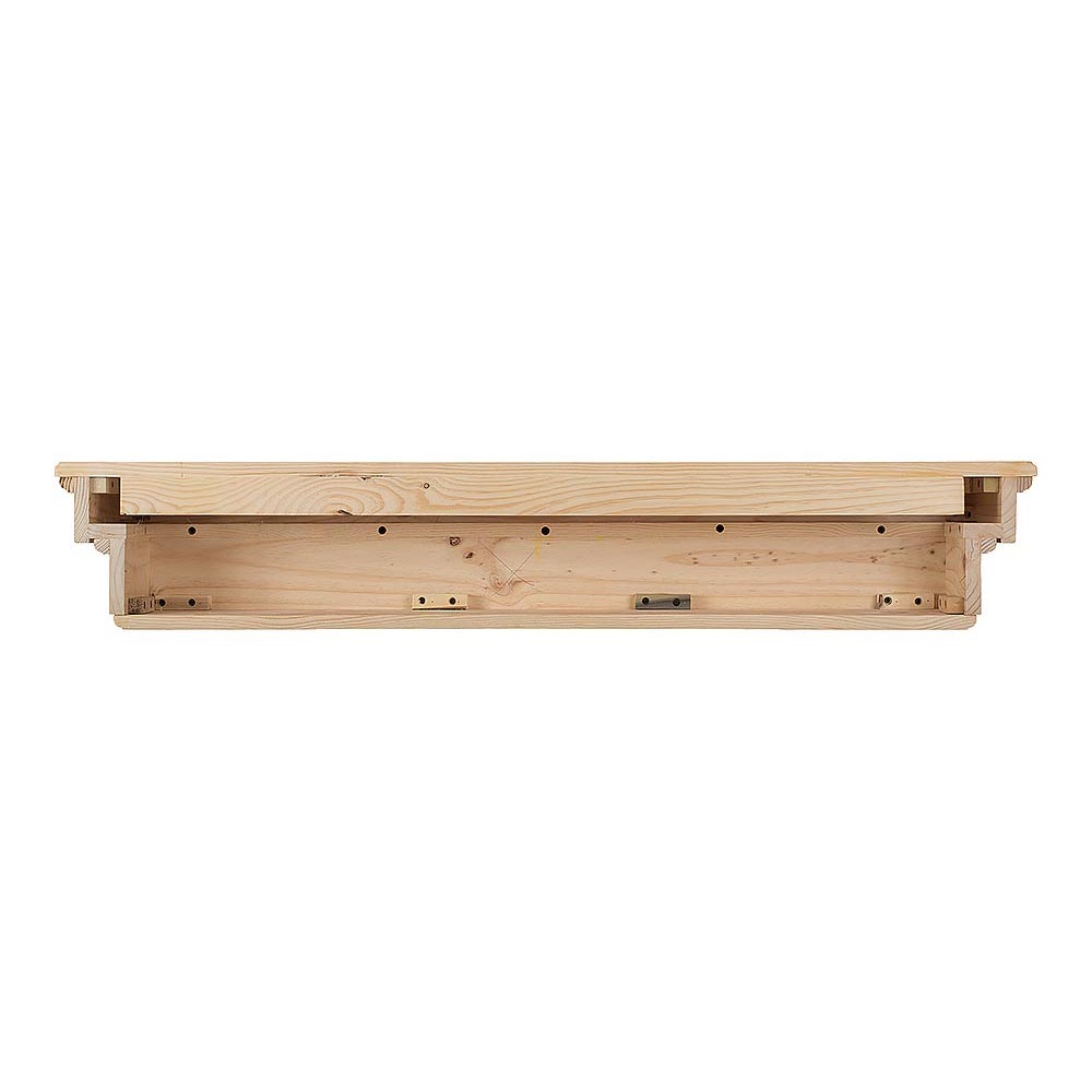 Salem Wood Mantel Shelf - Back View