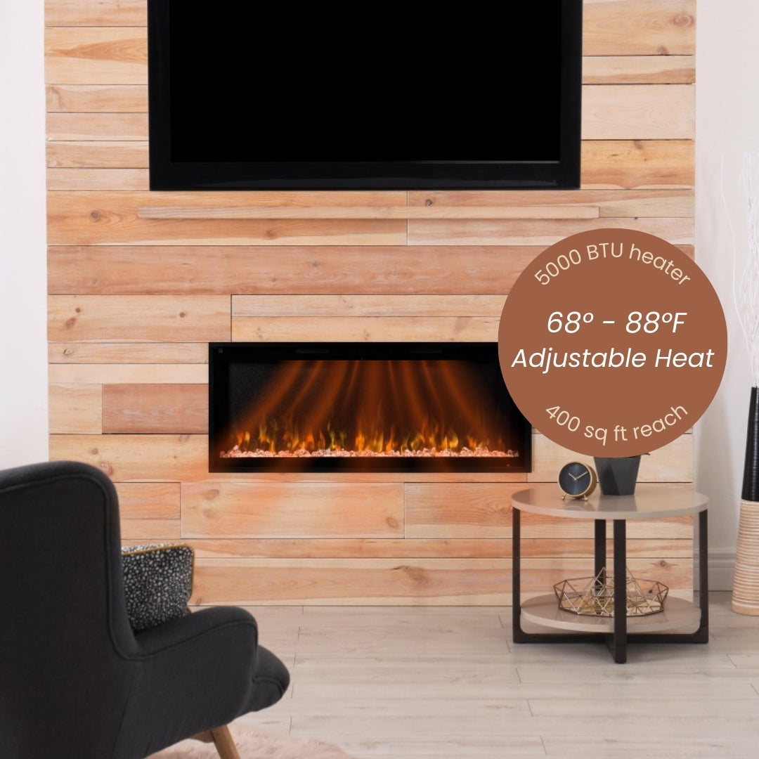 Modern Ember Aerus Deep 42-in Linear Electric Fireplace - ME-SL42