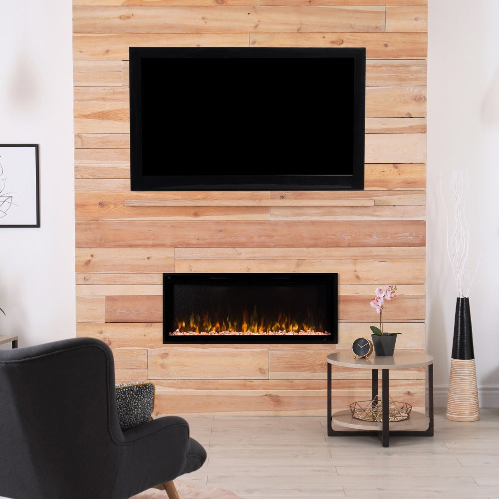 Modern Ember Aerus Deep 42-in Linear Electric Fireplace - ME-SL42 - Side View