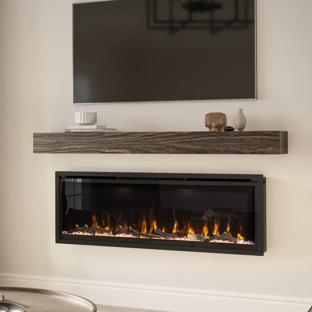 Modern Ember Aerus Deep 42-in Linear Electric Fireplace - ME-SL42 - Side View