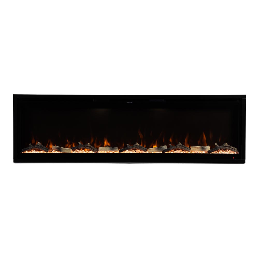 Modern Ember Aerus Deep 60-in Linear Electric Fireplace - ME-SL60 - Orange Flame Color