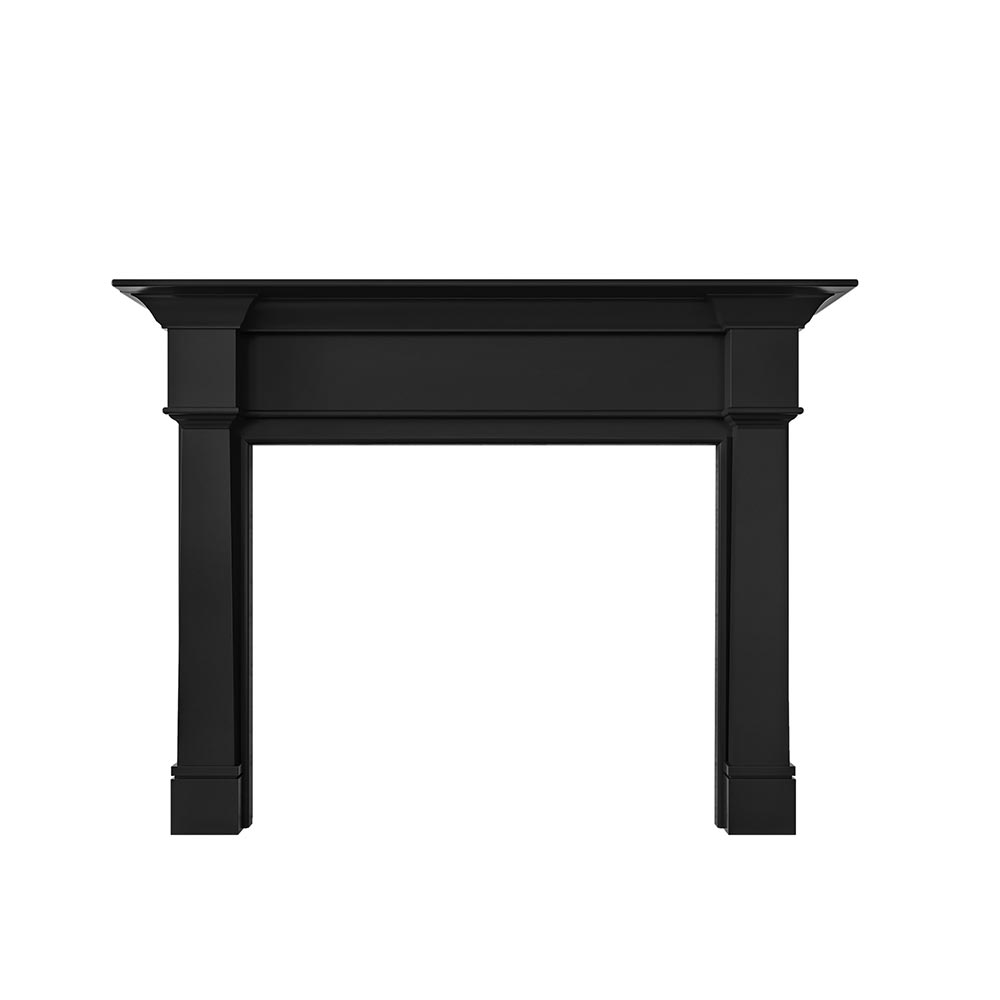 Grant Wood Mantel - Black Paint
