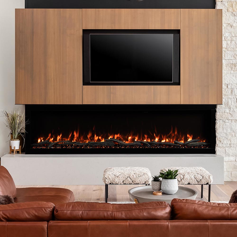 Modern Ember 100-in Highmark Linear Electric Fireplace - ME-HM100