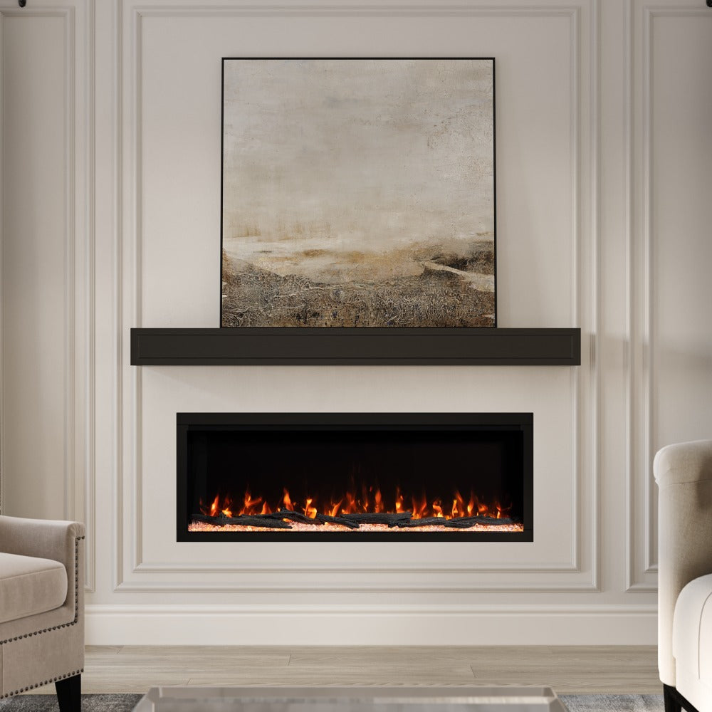 Modern Ember 50-in Highmark Linear Electric Fireplace - ME-HM50 - Clear Embers