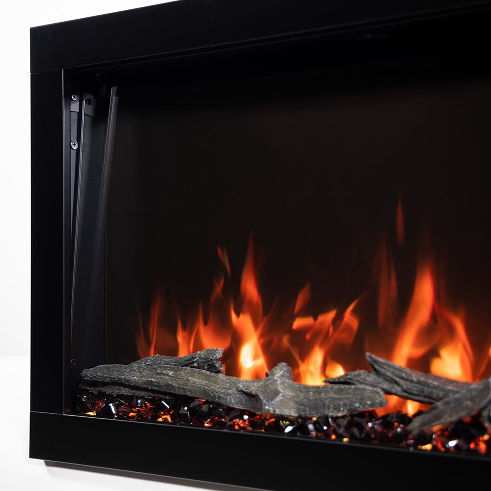 Modern Ember 50-in Highmark Linear Electric Fireplace - ME-HM50 - Blue Flame Color