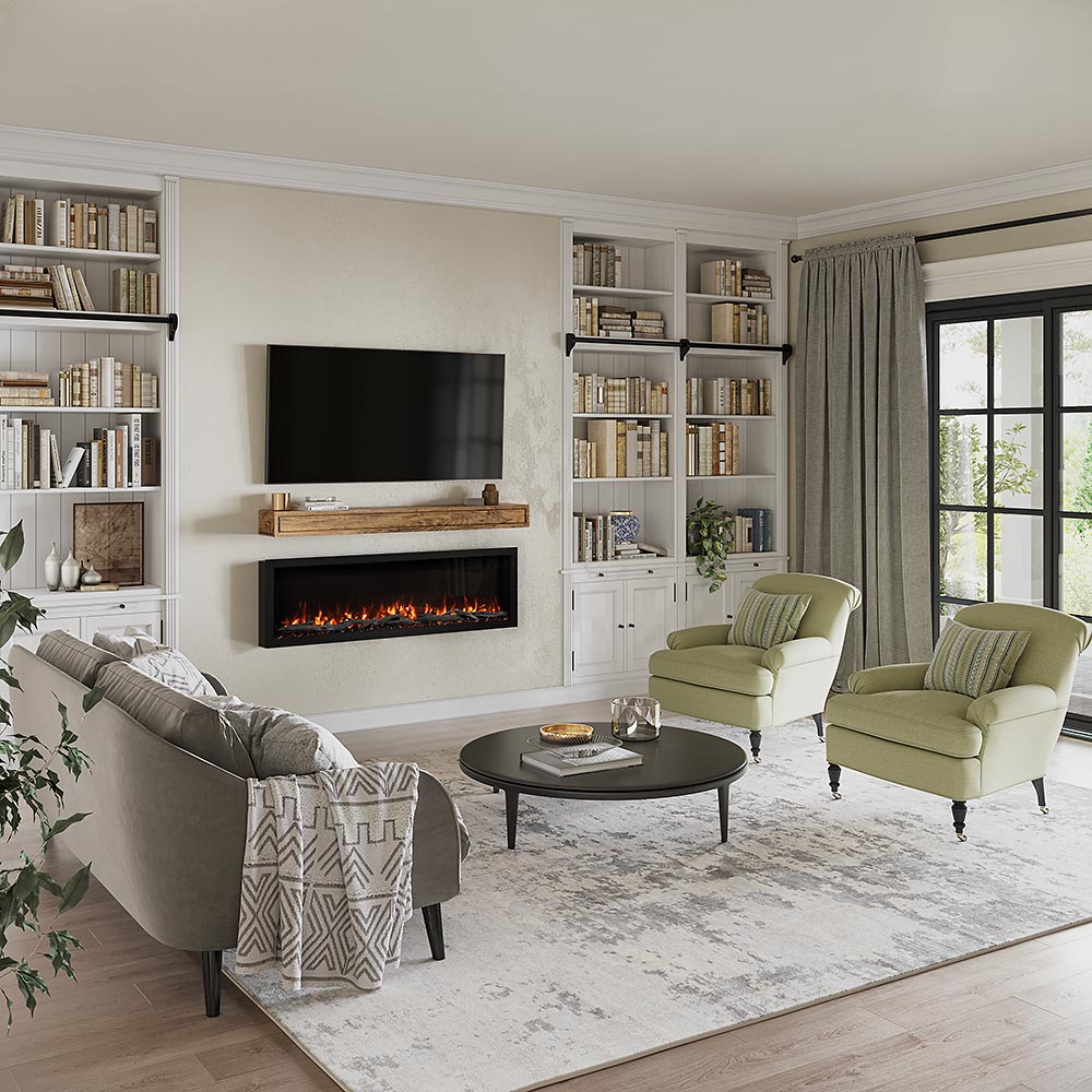 Modern Ember 60-in Highmark Linear Electric Fireplace - ME-HM60