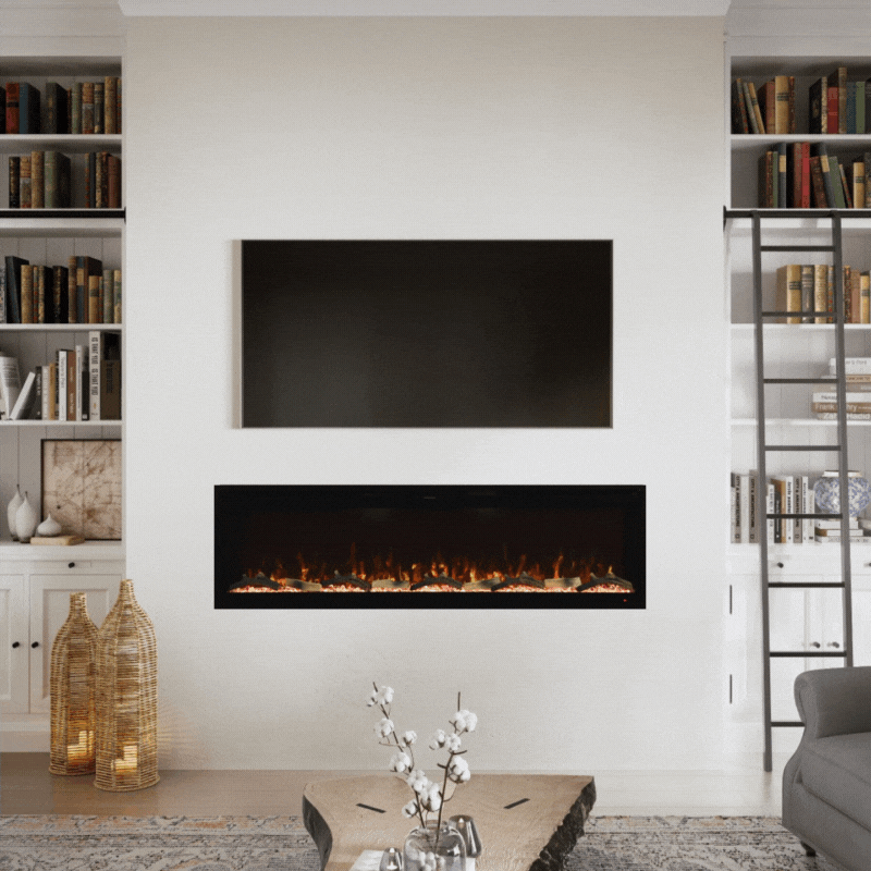 Modern Ember Aerus Deep 60-in Linear Electric Fireplace - ME-SL60