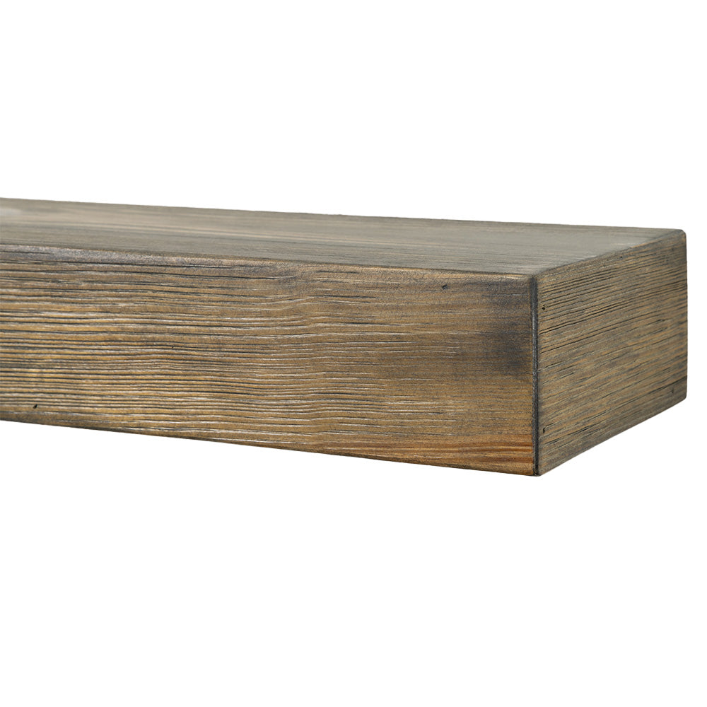 Vail 4-Inch High Wood Mantel Shelf in Driftwood