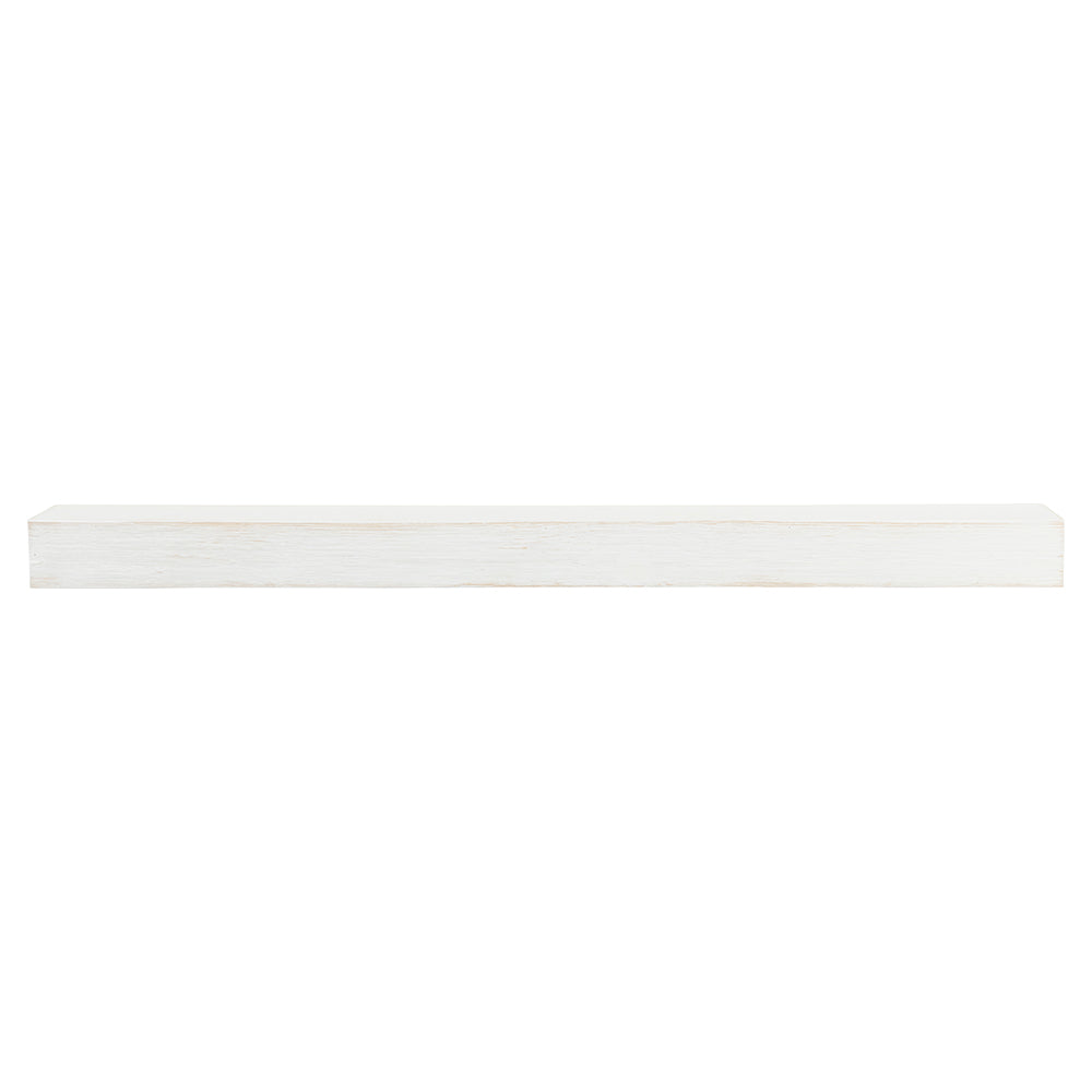 Vail 4-Inch High Wood Mantel Shelf in White