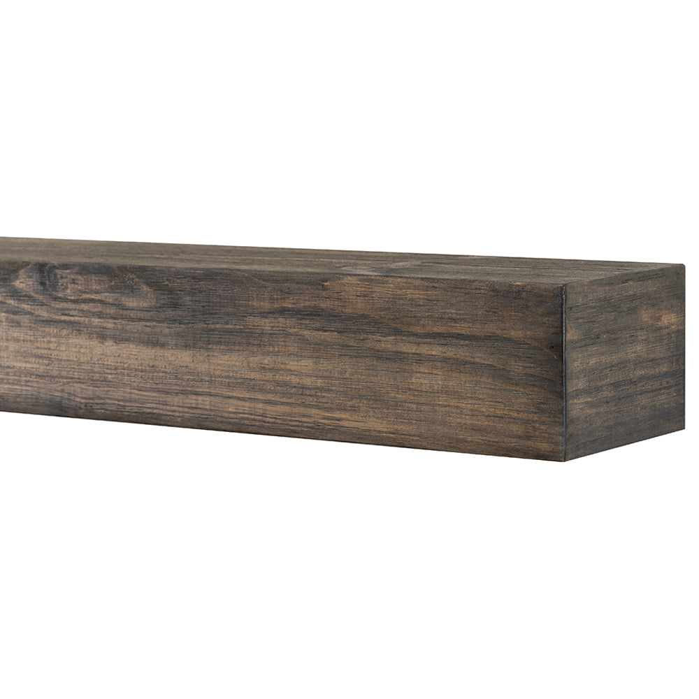 Vail 6-Inch High Wood Mantel Shelf in Driftwood