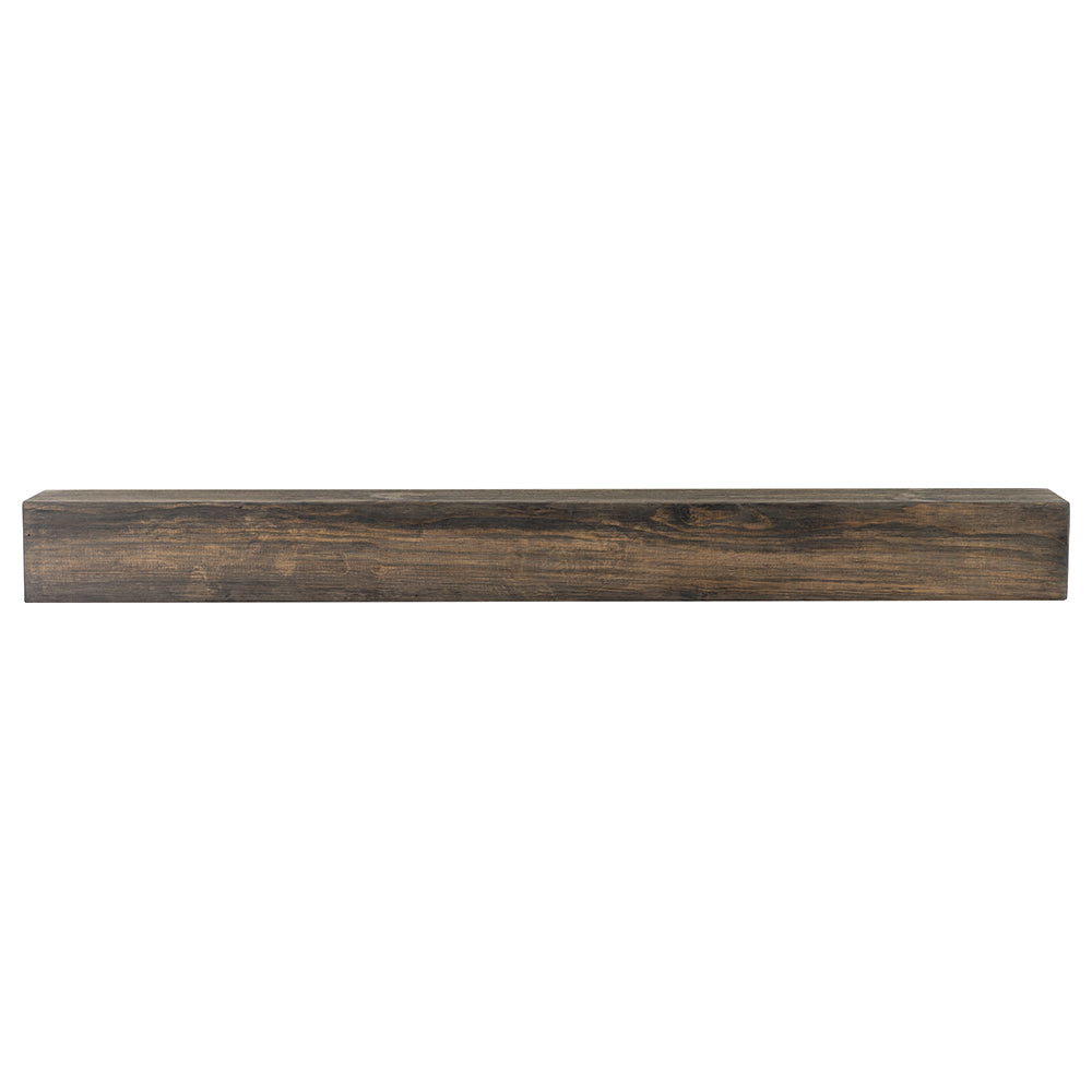 Vail 6-Inch High Wood Mantel Shelf in Driftwood