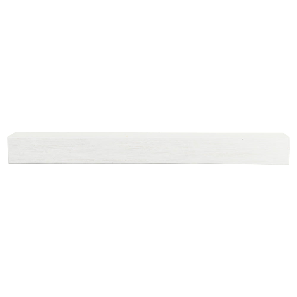 Vail 6-Inch High Wood Mantel Shelf in White