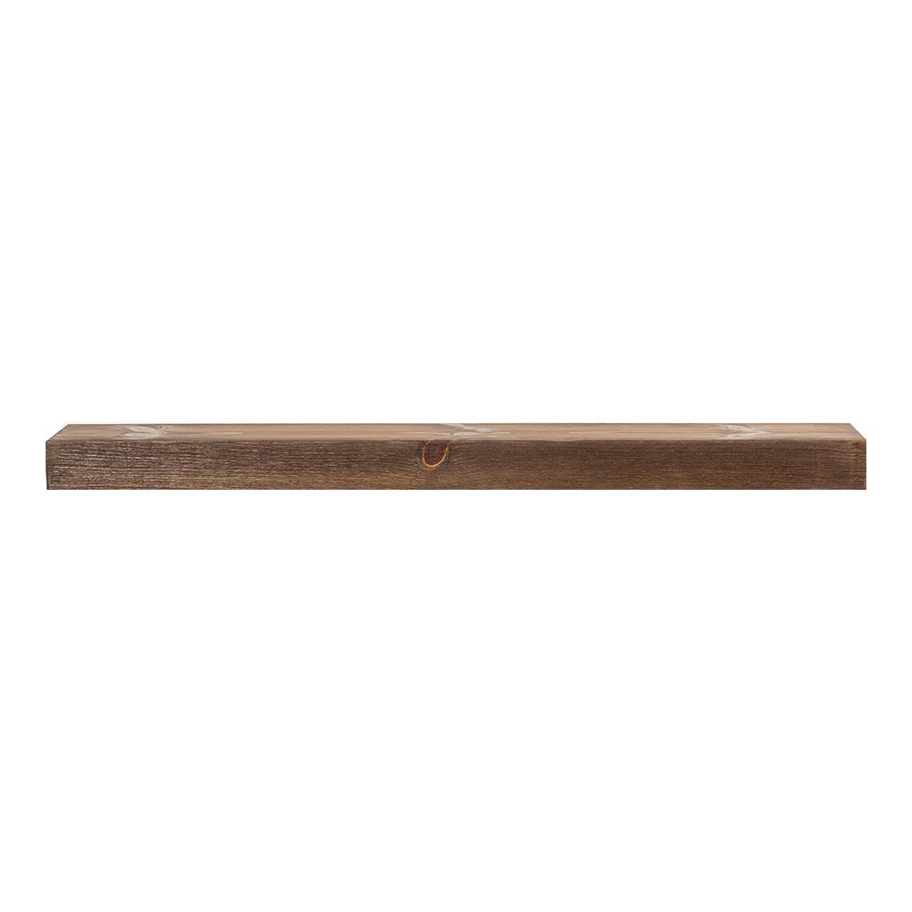 Vail 4-Inch High Wood Mantel Shelf in Rustic Provincial