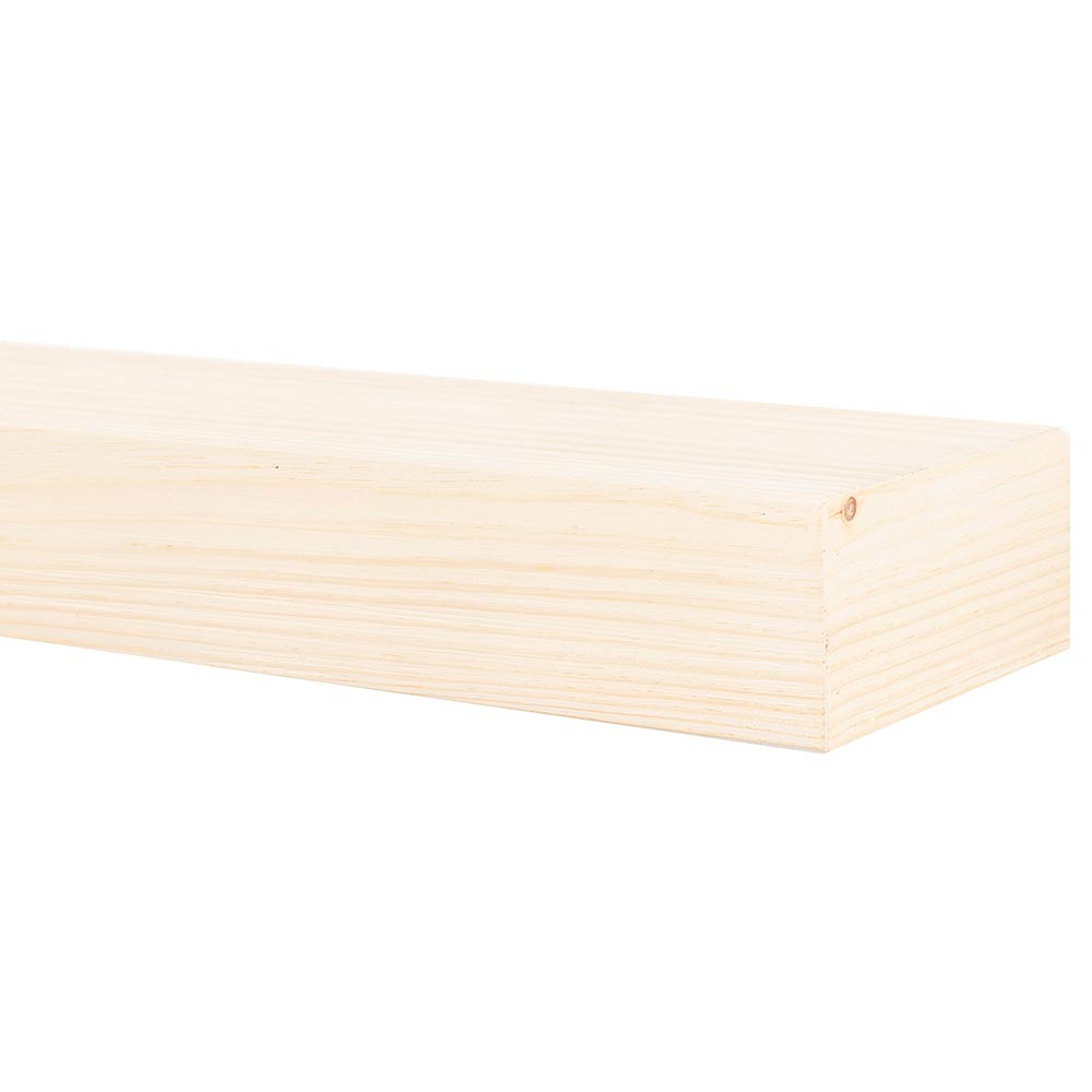 Vail 4-Inch High Wood Mantel Shelf in Unfinished