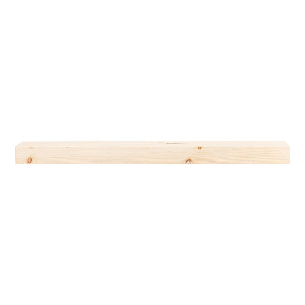 Vail 4-Inch High Wood Mantel Shelf in Unfinished