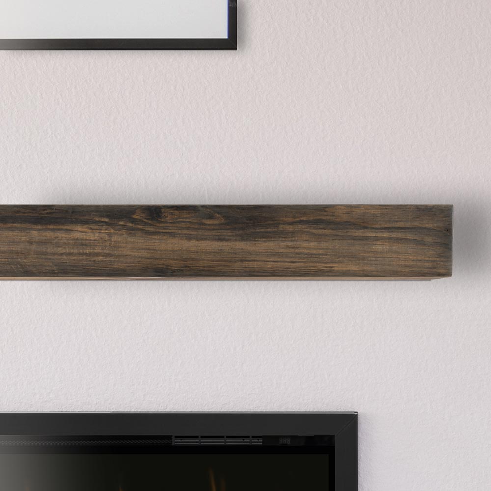 Vail 6-Inch High Wood Mantel Shelf in Driftwood