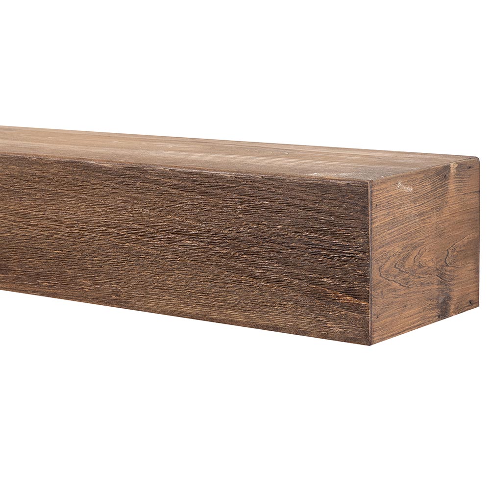 Vail 6-Inch High Wood Mantel Shelf in Rustic Provincial