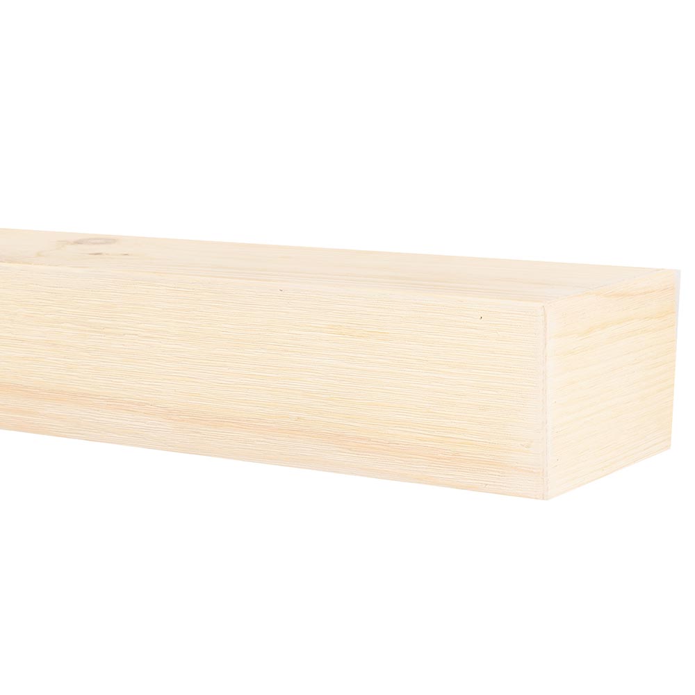 Vail 6-Inch High Wood Mantel Shelf in Unfinished