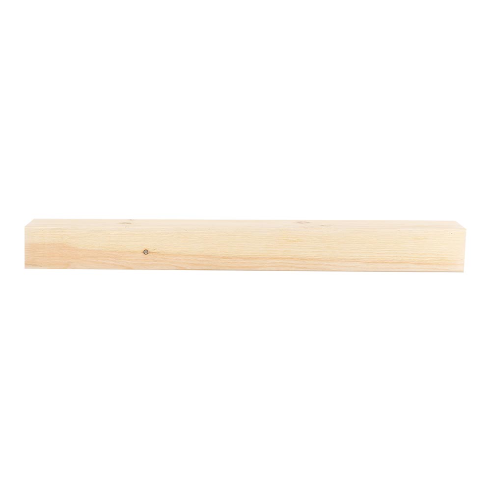 Vail 6-Inch High Wood Mantel Shelf in Unfinished